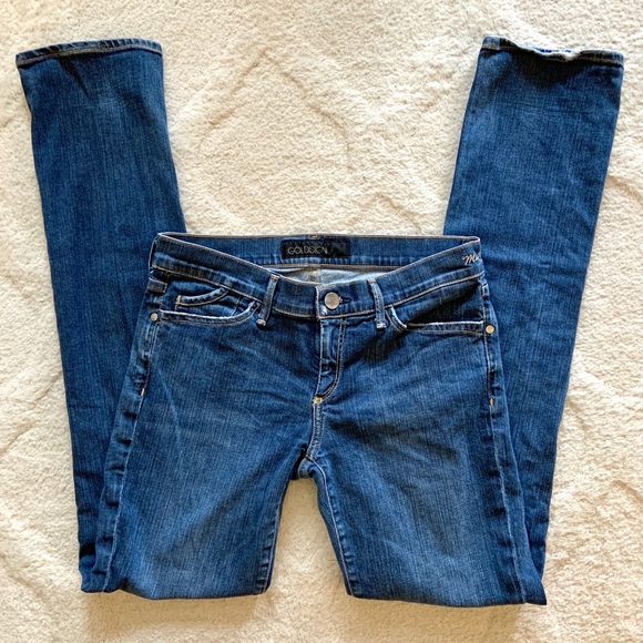 Goldsign Denim - Goldsign Misfit Straight Leg Medium Dark Wash Jean